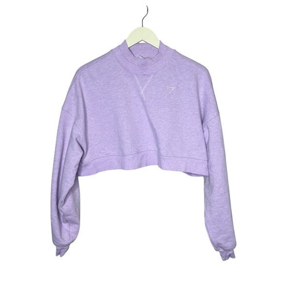 Gymshark Gymshark Rest Day Sweats Cropped Pullover Crewneck Sweatshirt - Picture 3 of 5